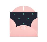 Lovely Blue Background Elegant Pearl Paper Holiday Greeting Card For Christmas, Blessing Card,Birthday, Valentine'S Day
