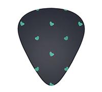 Lovely Blue Background Guitar Plectrums Classical Triangle Bass Acoustic And Electric Guitar Plectrums For Guitarists 12 Pieces