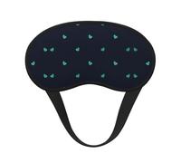 Lovely Blue Background It is a Black-Rimmed Eye mask. The Soft Eye mask can Improve Sleep Quality and is Suitable for Indoors, Outdoors and Traveling.