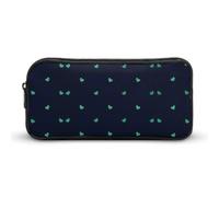 Lovely Blue Background Pencil Case Large Capacity, Minimalist Pencil Pouch, Lightweight & Durable Small Storage Bag for Office Supplies Organizer