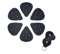 Lovely blue background Print Guitar Picks 6 Pack Guitar Plectrums with Pick Holders Bass Picks For Acoustic Guitar Bass Electric Ukulele Includes 0.46mm, 0.71mm, 0.96mm