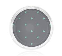 Lovely blue background Printed ashtray - glass material is easy to clean, suitable for bedrooms, cafes, clubs, etc.