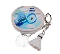 Lovely Blue Badminton Pattern Case for Huawei FreeBuds 5i, Headphone Earphone Case Cover with Pendant Accessories