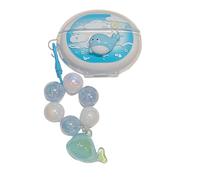 Lovely Blue Dolphin Pattern Case for Huawei FreeBuds 5i, Headphone Earphone Case Cover with Pendant Accessories