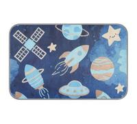 Lovely Blue ROCKETS Planet Summer cooling mat gel Self Cooling blanket for dogs for hamster indoor cats cat accessories manta fria para perros M