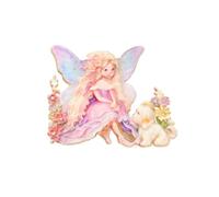 Lovely Butterfly Elf Brooches 4-color Enamel Cartoon Princess Character Brooch Jewelry for Women Coat Pins Badge