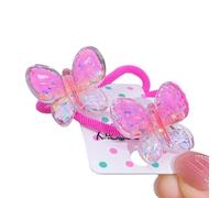 Lovely Butterfly Hairband Set Of 2 For Lady Casual Sweet Elastic Hair Rope Hair Ties Ponytail Holder Kids Hair Accessory