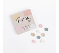 Lovely Button Ups ® Button Wall Hooks - Boho Collection #02 - No Damage Wall Hooks - No Tools Required - Pops Up in Seconds - No Fuss - No Mess - Interchangeable - Holds up to 300g