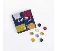 Lovely Button Ups ® Button Wall Hooks - Mid Century Modern Collection #01 - Damage Free Wall Hooks - No Tools Required - Pops Up in Seconds - No Fuss - No Mess - Interchangeable - Holds up to 300g