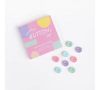 Lovely Button Ups Button Wall Hooks - Pastel Collection #02 - Damage Free - No Tools Required - Interchangeable - Holds up to 300g - Perfect for Displaying Lightweight Decor