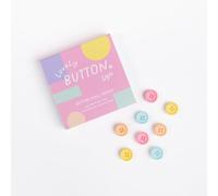 Lovely Button Ups ® Button Wall Hooks - Pastel Collection #03 - Damage Free Wall Hooks - No Tools Required - Pops Up in Seconds - No Fuss - No Mess - Interchangeable - Holds up to 300g