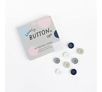 Lovely Button Ups ® Button Wall Hooks - Scandi Nordic Collection #02 - No Damage Wall Hooks - No Tools Required - Pops Up in Seconds - No Fuss - No Mess - Interchangeable - Holds up to 300g