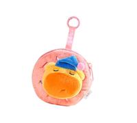 Lovely Capybara Shaped Keychain Organizers Soft Furry Coin Holder Earphone Storage Case Portable Student School Bag Charm Soft Plush Money Organizer, A, Mass Beauty