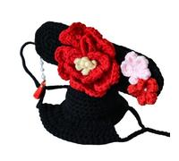 Lovely Cartoon Knitted Pet Hat Comfortable Light Weight Fun Pet Costume Hat Colorful for Festive Celebrations Festive Costume Colorful Knitted Breathable Wonderful for Seasonal Dress Up and Lovely