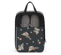 Lovely Cartoon Koala on Tree Branch Shoe Bags for Travel Shoe Pouch Waterproof Large Shoes Storage Bag for Men Women, Travel Suitcase Shoe Organizer with Zipper & Mesh for Teens Sport