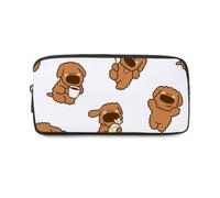 Lovely Cartoon Puppies Pencil Case School with Zip Up Pencil Cases for Secondary School Pen Pouch Cute Things for Teen Girls Secondary High College Sixth Form Stationery Gifts Women Men