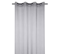 LOVELY CASA Monna Curtain, Polyester, polyester, gray, 135 x 260 cm
