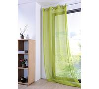 LOVELY CASA Monna Curtain, Polyester, polyester, white, 135 x 260 cm