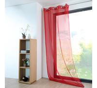 Lovely Casa Monna Curtain, Polyester, Red, 135x160 cm
