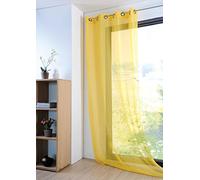 LOVELY CASA Monna Polyester Curtain 140 x 280 280 x 140 cm yellow