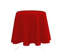 LOVELY CASA Nelson n204689005 Tablecloth Polyester 180 x 180 cm Red