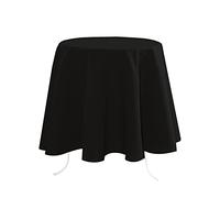 LOVELY CASA Nelson n204689013 Tablecloth Polyester 180 x 180 cm Black