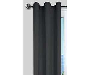 LOVELY CASA Nelson r64689411 Curtain 250 x 135 cm Polyester Anthracite