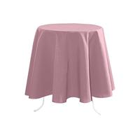 LOVELY CASA Nelson Table Cloth, Polyester, Powder, 180x180 cm