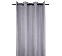 LOVELY CASA r68538003 Bea Polyester Eyelet Curtain 260 x 140 cm Grey
