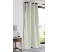 LOVELY CASA r91840002 Notte Curtain Polyester 140 x 280 cm Ecru