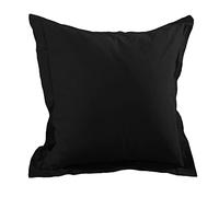 LOVELY CASA t14820015 Alicia Black Pillowcase Cotton Pillow Case 65 x 65 cm