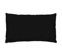 LOVELY CASA T24820001 Alicia Pillowcase, 50 x 70, 100% cotton, black, 50 x 70 cm