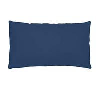 LOVELY CASA T24820001 Alicia Pillowcase, 50 x 70, 100% cotton, Blue Jean, 50 x 70 cm
