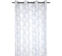 Lovely Casa - Voile - 140 x 260 cm - Maldives model - silver - R6B095002VL - exotic motif - ideal for any room