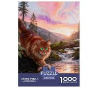 Lovely Cat 1000-Piece Jigsaw Puzzle for Adults Challenging Puzzle Games Fun, Challenging & Brainteasing Games for Adults And Kids Age 12 Years Up Decoration Puzzle 70x50cm/1000pcs