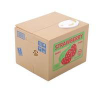 Lovely Cat Automatic Stealing Coin Money Saving Box, Children's Piggy Bank with Interactive Cat Mechanism, Cute Animal Savings Jar for Kids Age 6+, Requires 2 AA (strawberry cat)