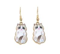Lovely Cat Dangle Earrings, Various Cute Scruffing Cat Kitten Kitty Drop Earrings for Women Jewelry, Zinc, No Gemstone
