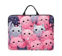 Lovely Cat Laptop Case 14 Inch Laptop Sleeve Computer Carrying Bag Shockproof Protective Notebook Case Portable Laptop Bag Waterproof Briefcase Bag for Men Women