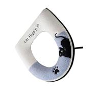 Lovely Cats Pattern Toilet Seat Protector Thick Warm Cover for Cold Season Home Decors Bathroom Accessories Cushion Warm Kitten Training Winter Comfort Pet Safe Elderly Plush Fleece Washable Pad Skid
