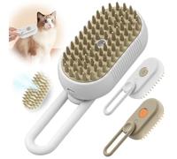 Lovely Caves Cat Steam Grooming Brush (White)
