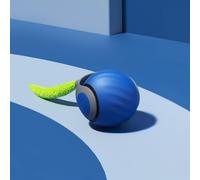 LOVELY CAVES Interactive Cat Ball Cat Toy with Tail, Fast Rolling Ball (Blue)
