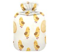 Lovely Chick Eggs Hot Cold Water Bottle with Fleece Cover PVC Hot Water Bag 1 Liter