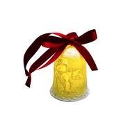 Lovely Christmas Bell Mini Lithophane Dome LED Tealight - Snowman