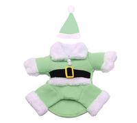 Lovely Christmas Outfit For Dog Cats Santa Costume Jumpsuit Hat Set Pet Festival Costume Theme Party Photoshooting Props Party Pet Clothing