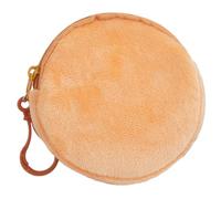 Lovely Circular Wallet Key Holder Plushy Round Coin Purse Keyring Headphones Organizing Bags Handmade Gifts