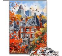 Lovely City Landscape in Watercolour 1000 Piece Jigsaw Puzzles, Challenging To Complete But Fun And Humorous Birthday Present, Gifts, Wall Art (50x75cm)