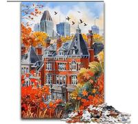 Lovely City Landscape in Watercolour 1000 Piece Jigsaw Puzzles for Adults, Challenging Game for Is Ideal As A Gift for The Whole Family (26x38cm)