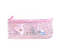 Lovely Clear Zipper Pencil Pen for Case Box Stationary Travel Toiletry Bag for Office Colleage Adults Teens Studen Marker Pen Pencil Stationary Bag Office Colleage Adult Teen Student Transparent