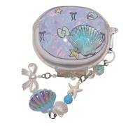 Lovely Colorful Shell Pattern Case for Huawei FreeBuds 6i, Headphone Earphone Case Cover with Pendant Accessories