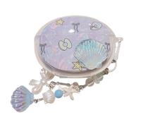 Lovely Colorful Shell Pattern Case for Oppo Enco Free4, Headphone Earphone Case Cover with Pendant Accessories